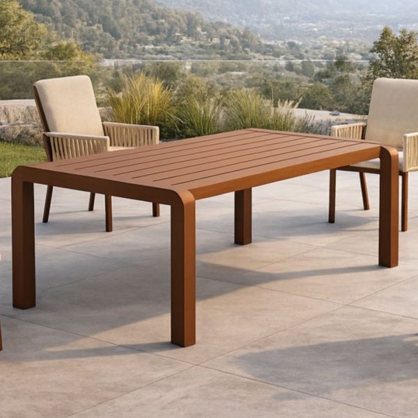 Mesa de jardín rectangular California