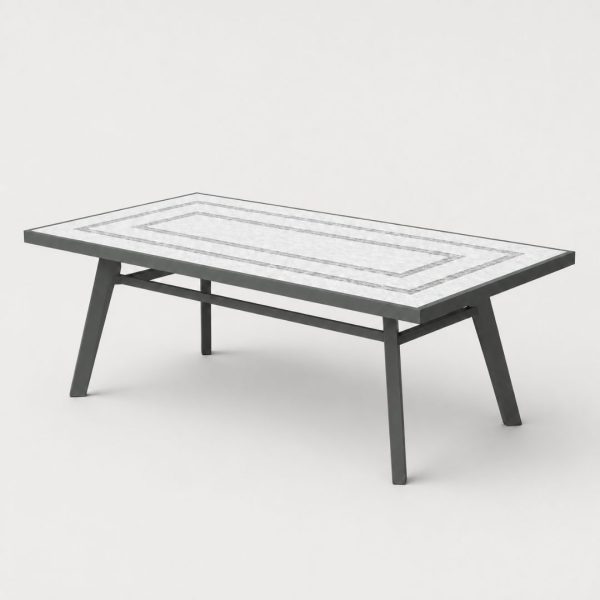 Mesa mosaico rectangular Harnau