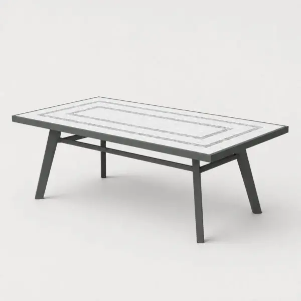 Mesa mosaico rectangular Harnau