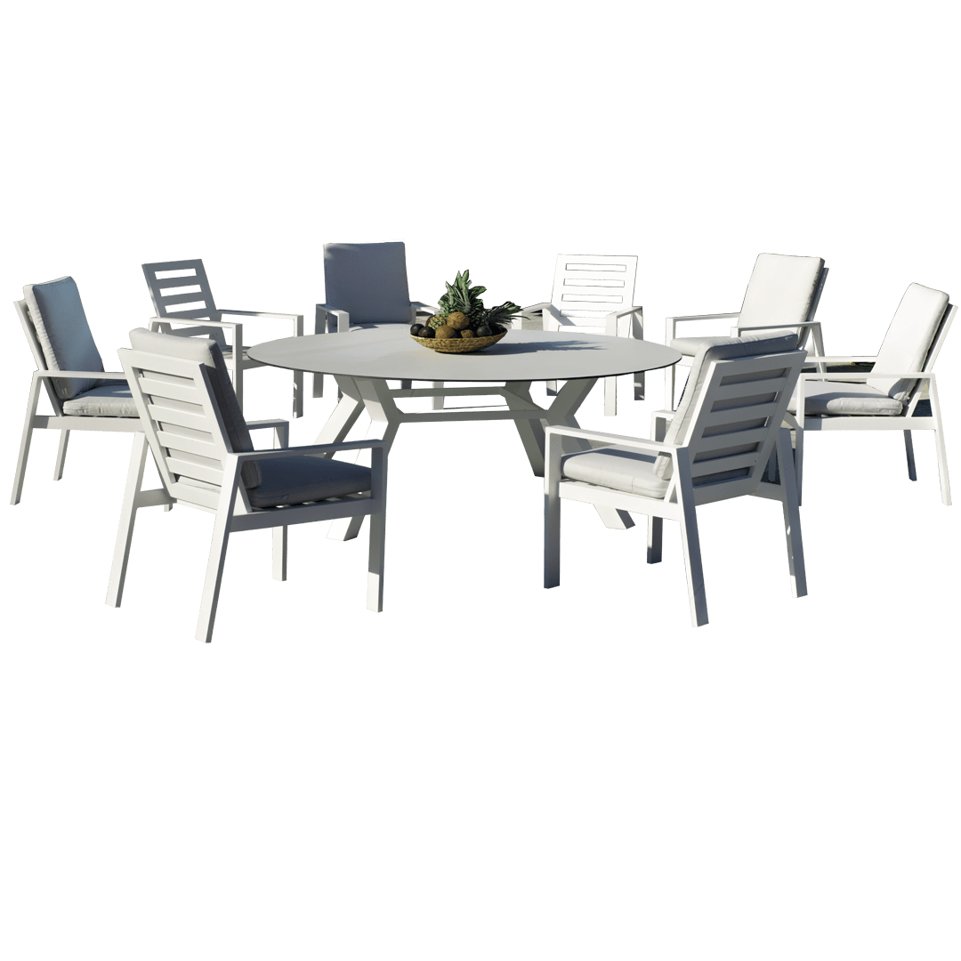 Mesa redonda para exterior Sumatra 180Ø HPL
