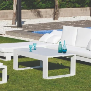 SET CHAISELONGUE COLOSEO-8 BLANCO
