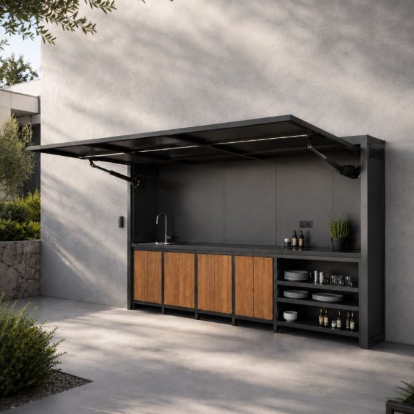 cocina exterior cerrada