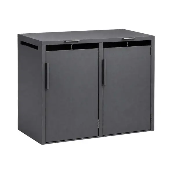 cubrecontenedores de aluminio con tapa