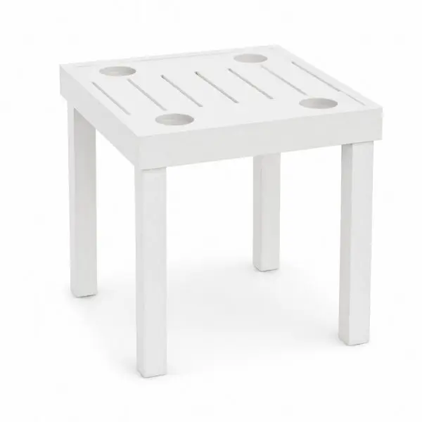 mesa auxiliar con posavasos caterina 45