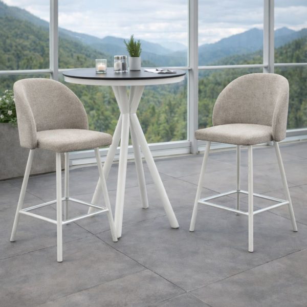 Conjunto de taburete de bar y mesa alta NEMUS 80/CAREY