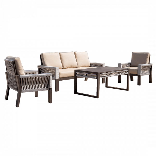 Conjunto de Muebles de Jardín de Cuerda Estambul-8
