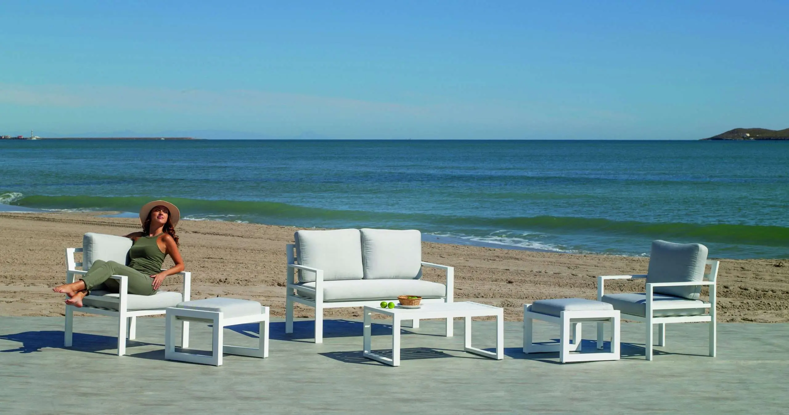 Muebles de Jardín de Aluminio 4 Plazas Glembor-7 - Imagen 2