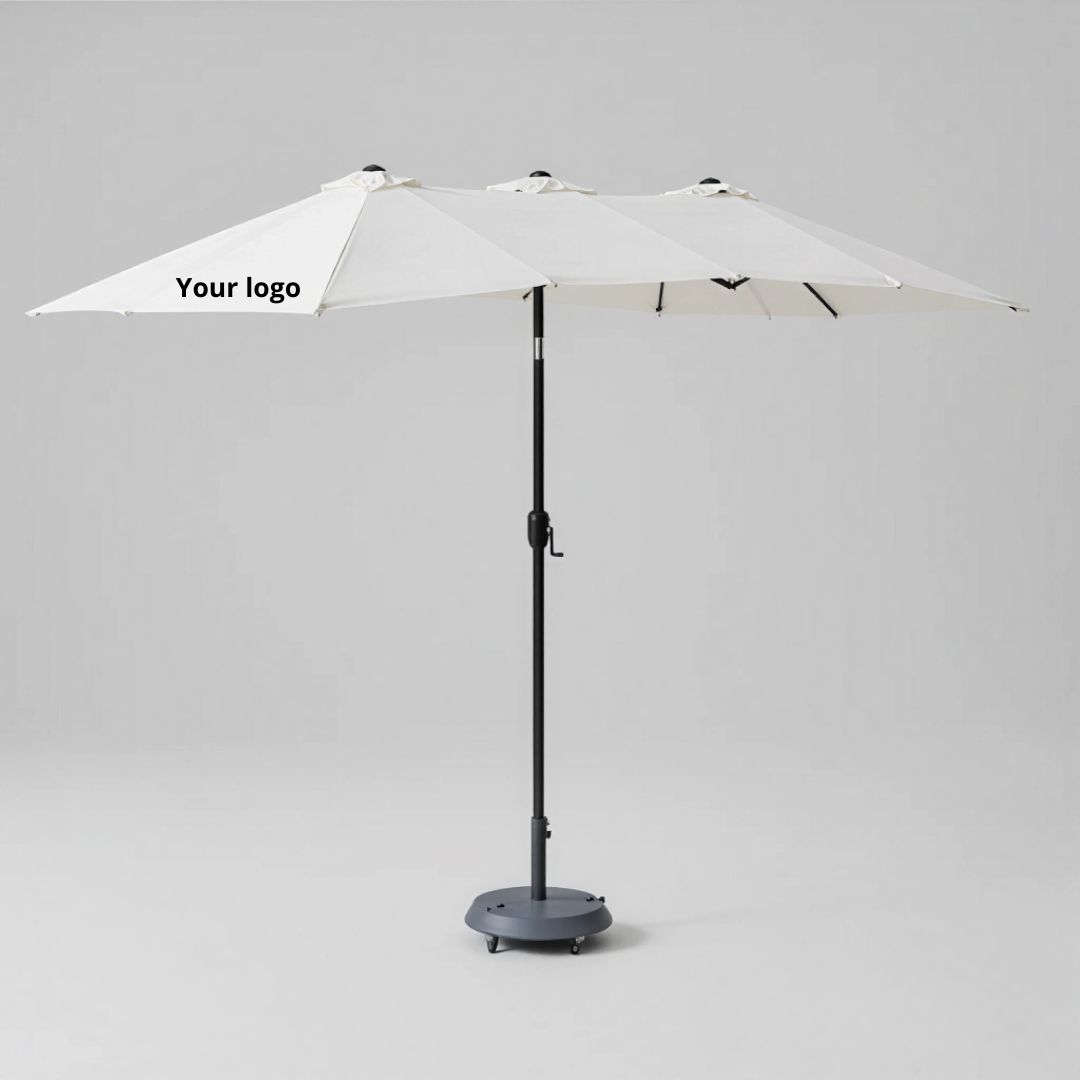 Sombrilla de jardín XXL doble Trébol - Imagen 4