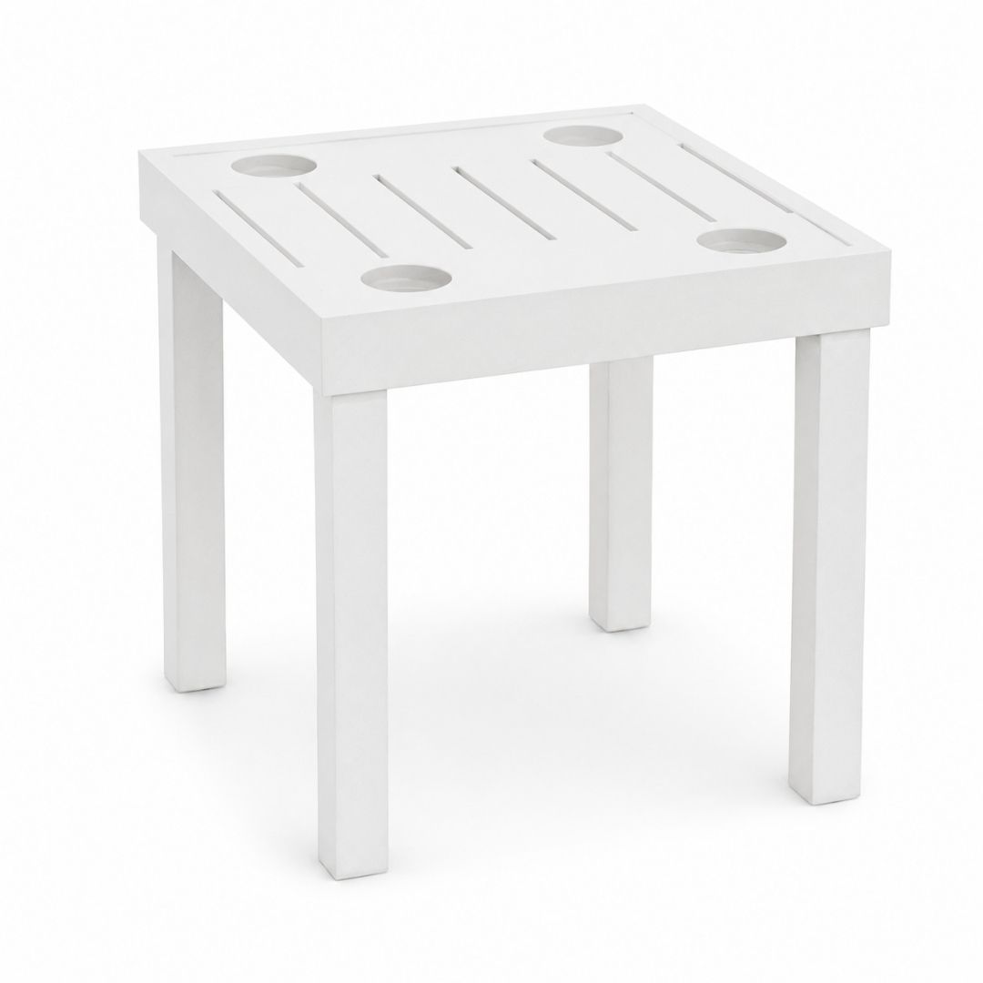 mesa auxiliar con posavasos caterina 45