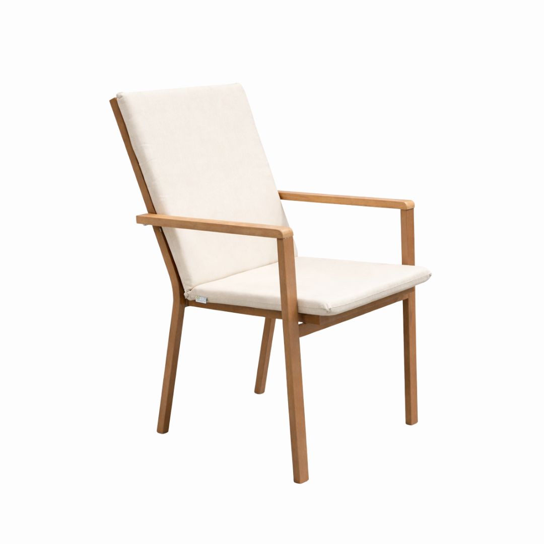 silla paola con brazos de madera