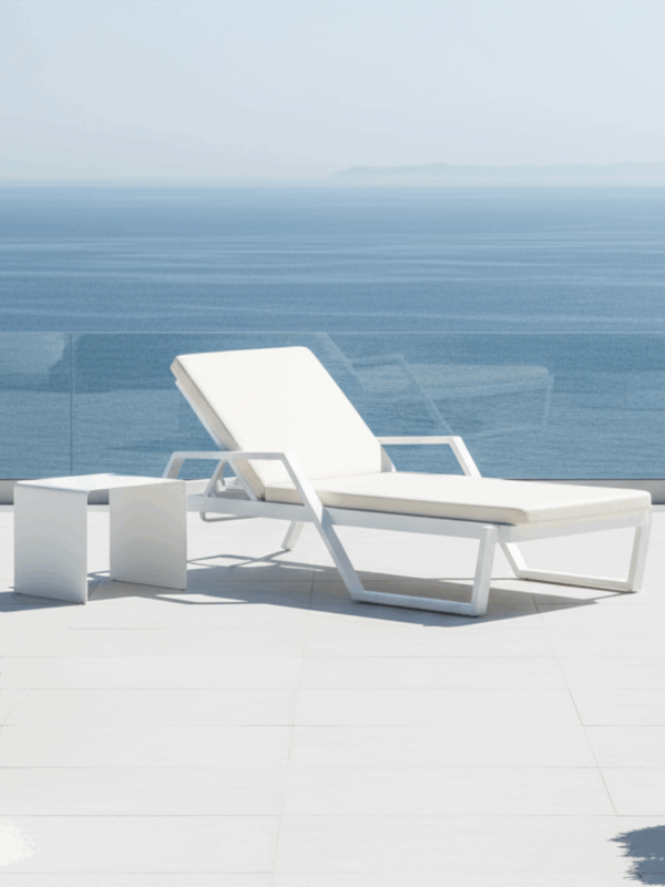 Tumbona para hostelería de aluminio Portofino