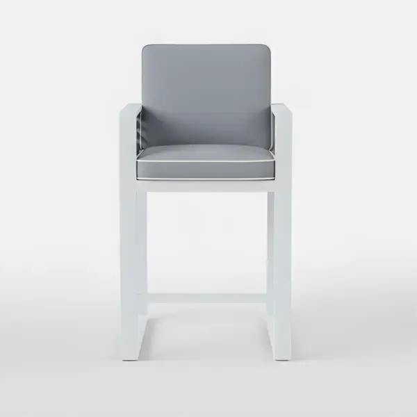 Silla Alta de Bar en Aluminio Varna-3 - Imagen 2