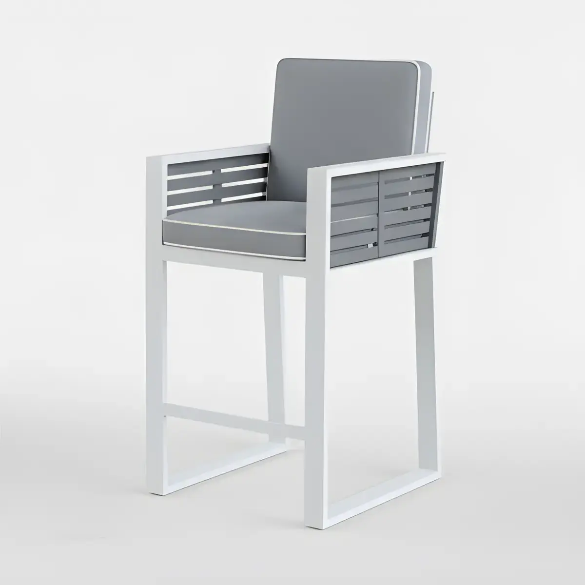Silla Alta de Bar en Aluminio Varna-3 - Imagen 4