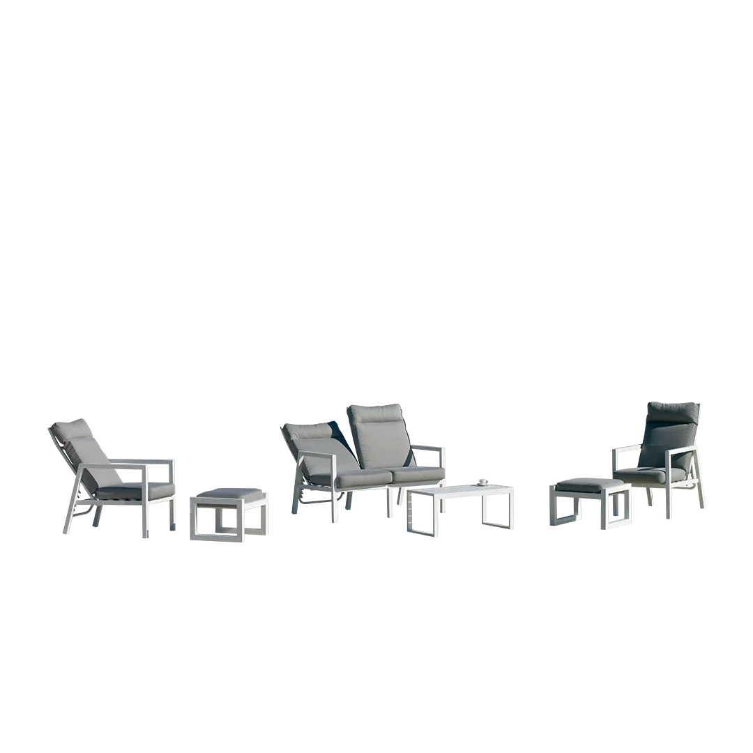 Conjunto de Sofá de Aluminio con Sofá Reclinable Voriam-7