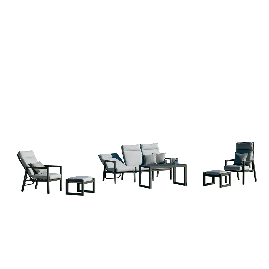 Conjunto de Sofá de Aluminio con Sofá Reclinable Voriam-8